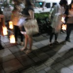 行灯を持って 日本看護協会前